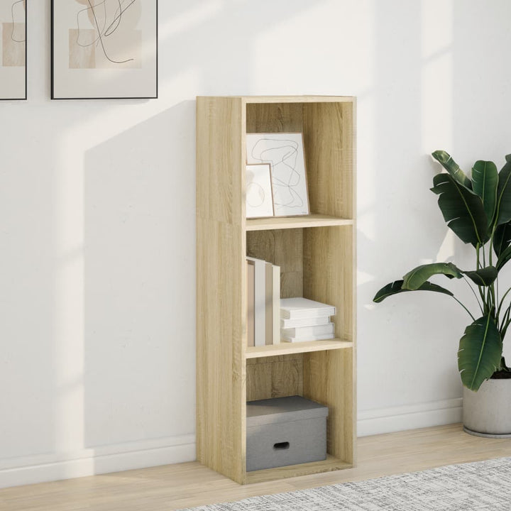 bogreol 40x30x114 cm konstrueret træ sonoma-eg