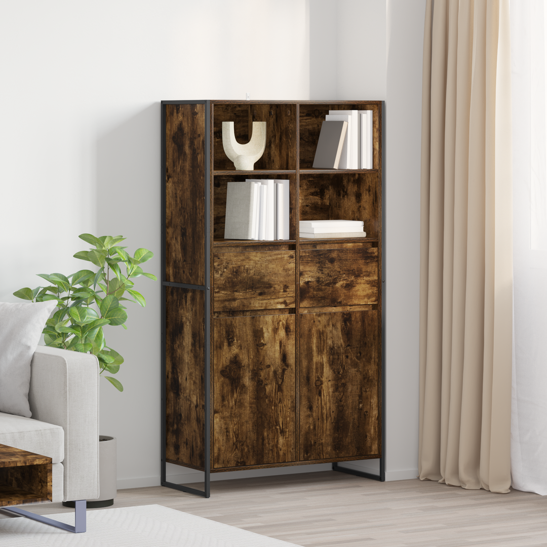 Sideboard Røget Eg 81 x 36 x 150.5 cm Konstrueret træ