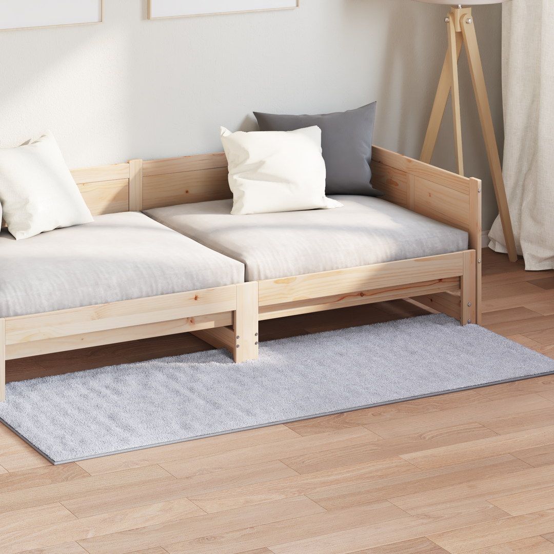Områdetæpper Rektangulær SIROLO Grå 150 x 80 cm Polyester