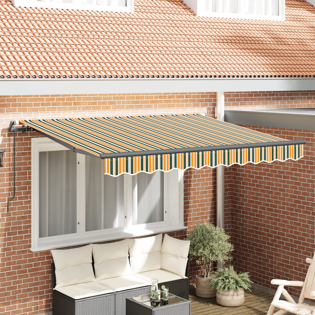 Utrækkelig Markise Grøn 300 x 200 cm Stof
