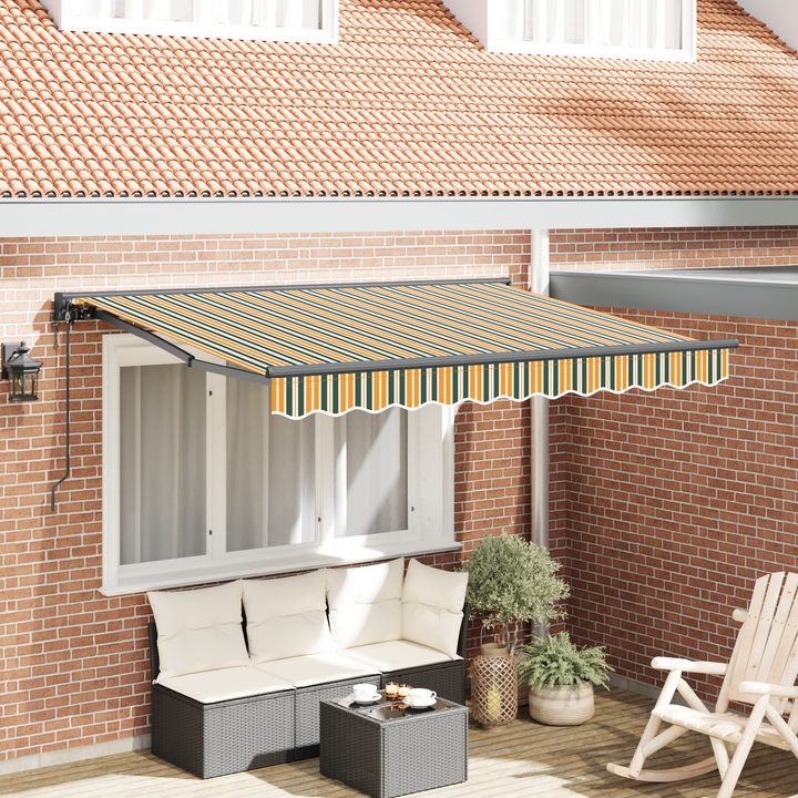Utrækkelig Markise Grøn 300 x 200 cm Stof