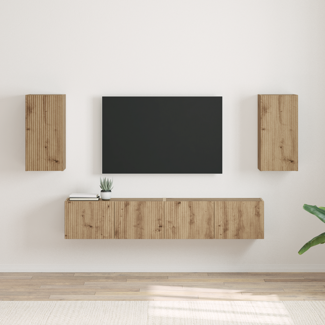 TV vægskab 2 pcs Artisan eg 30 x 31 x 60 cm Konstrueret træ