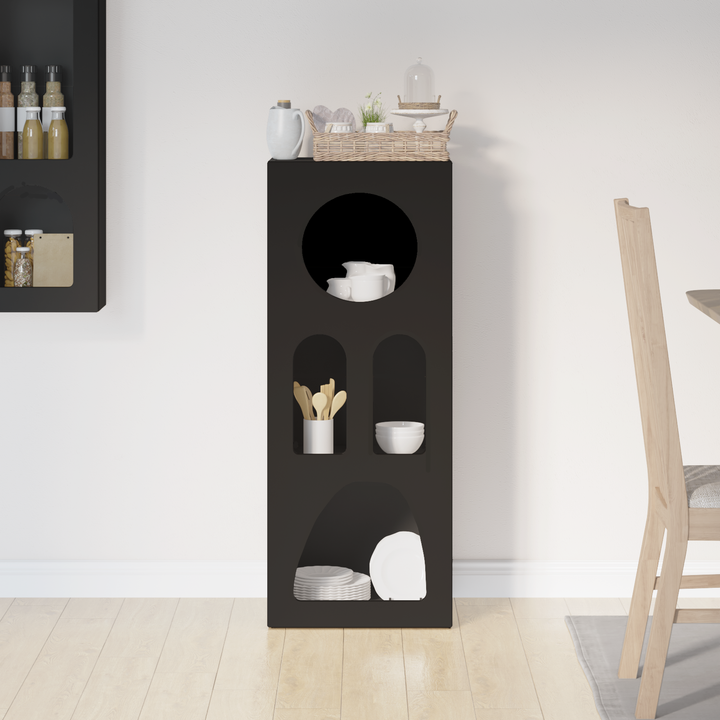 Sideboard ELST Sort 40 x 35 x 100.5 cm Konstrueret træ