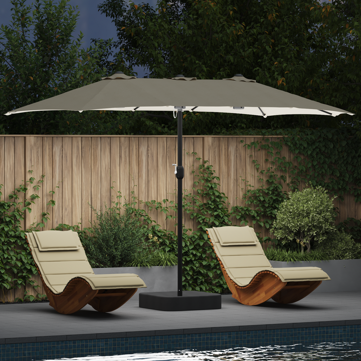 Havesol Sand og Antracit 385 x 209 x 244 cm Polyester