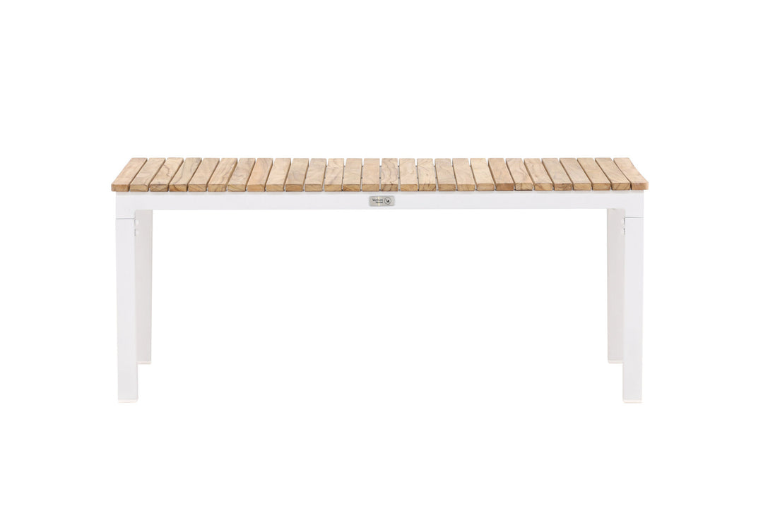 Venture Home Brasilia Sofa Table - White/Teak