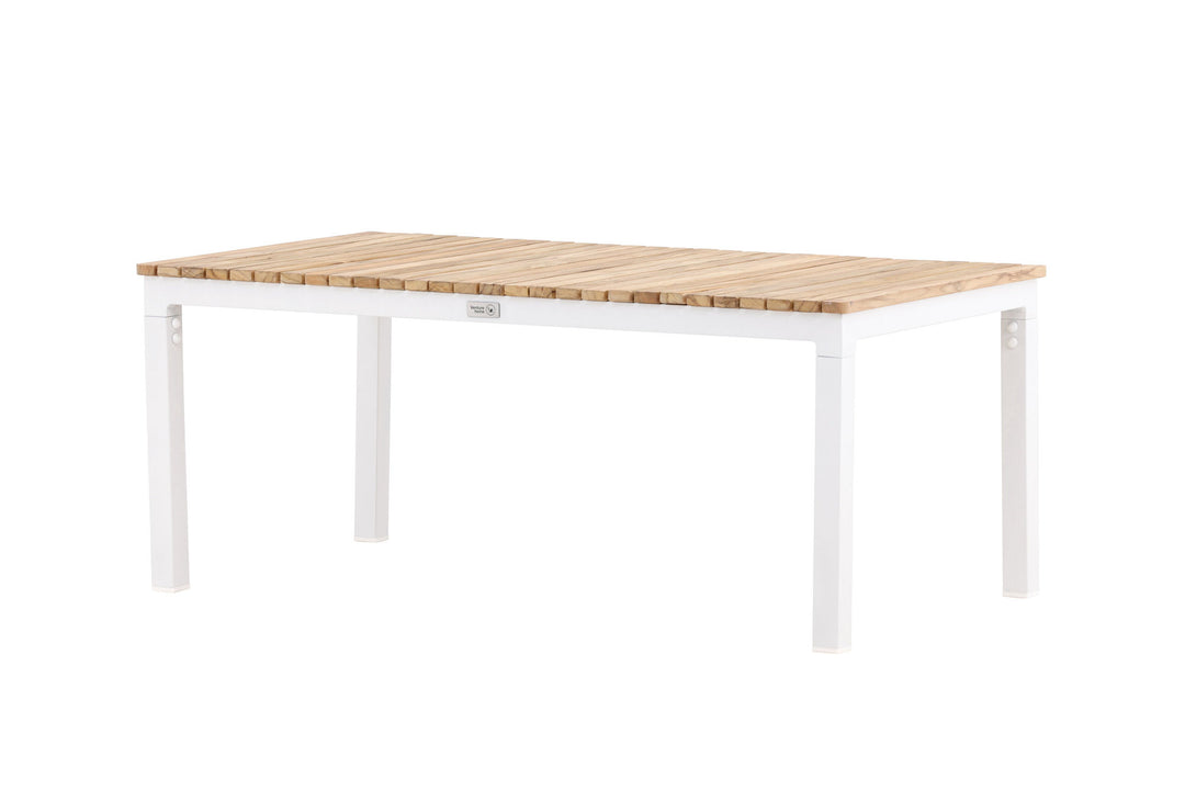 Venture Home Brasilia Sofa Table - White/Teak