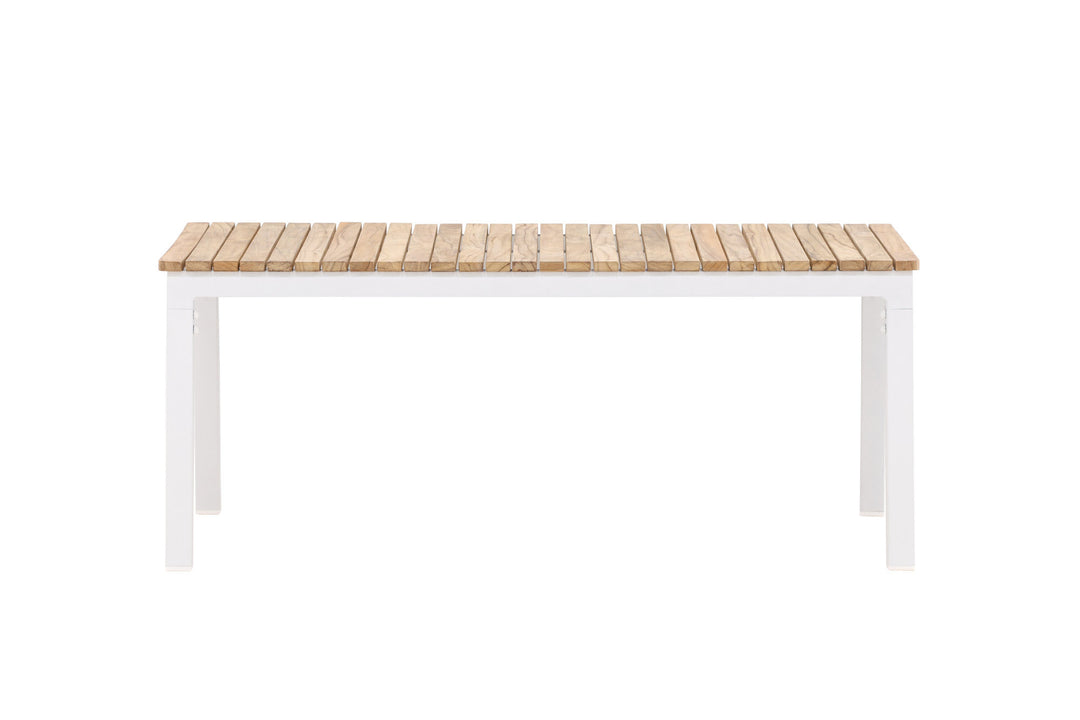 Venture Home Brasilia Sofa Table - White/Teak