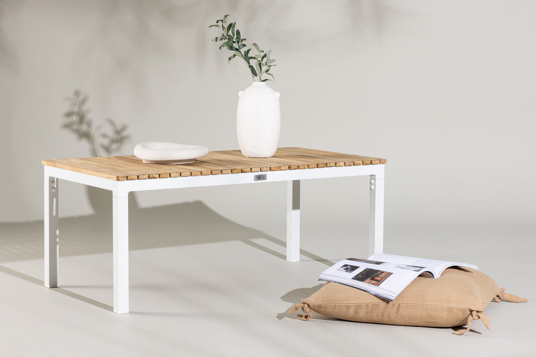 Venture Home Brasilia Sofa Table - White/Teak