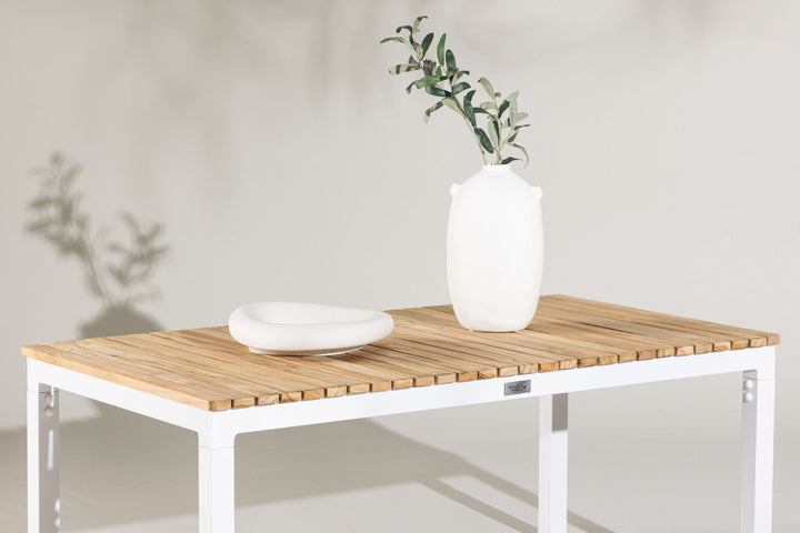 Venture Home Brasilia Sofa Table - White/Teak