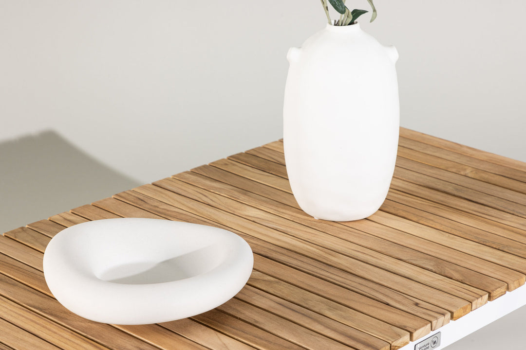 Venture Home Brasilia Sofa Table - White/Teak