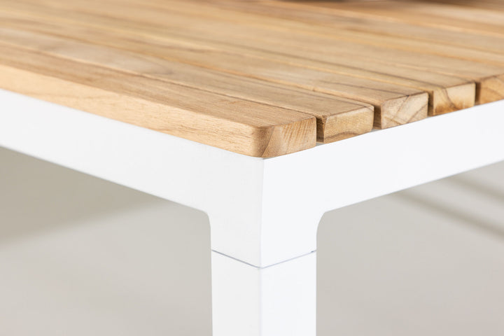 Venture Home Brasilia Sofa Table - White/Teak