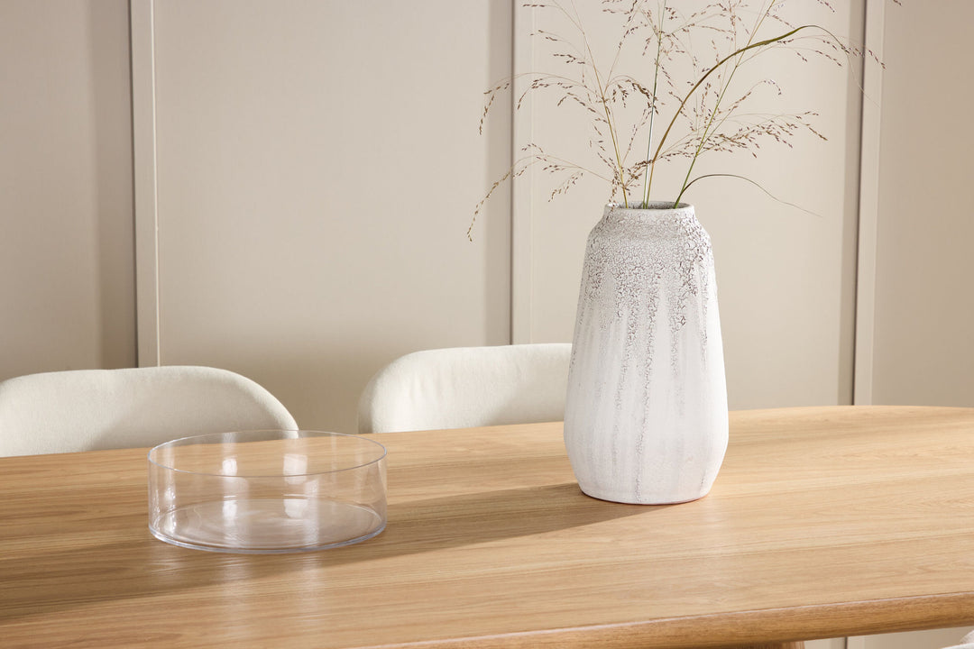 Venture Home Stjärnö Table - Nature with 6 Lilja Chair - Beige