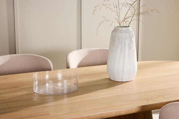 Venture Home Stjärnö Table - Nature with 6 Astoria Chair - Beige