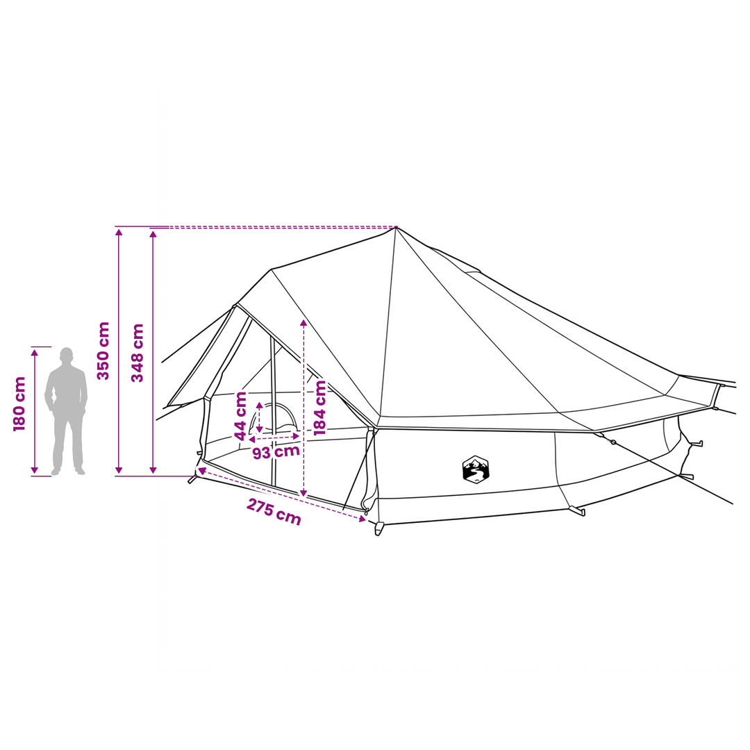 Familietelt Army Grøn 12-person Polybomuld