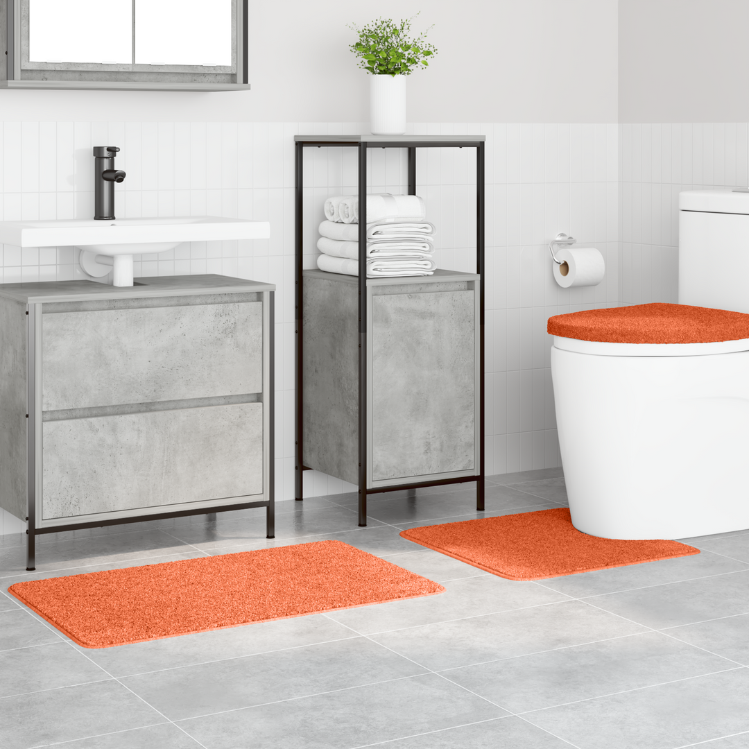 Anti-skid badevægs måttesæt 3 pcs Orange PP