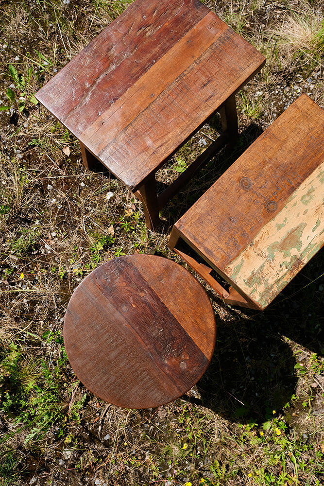 Trademark Living Umut skammel af genbrugstræ