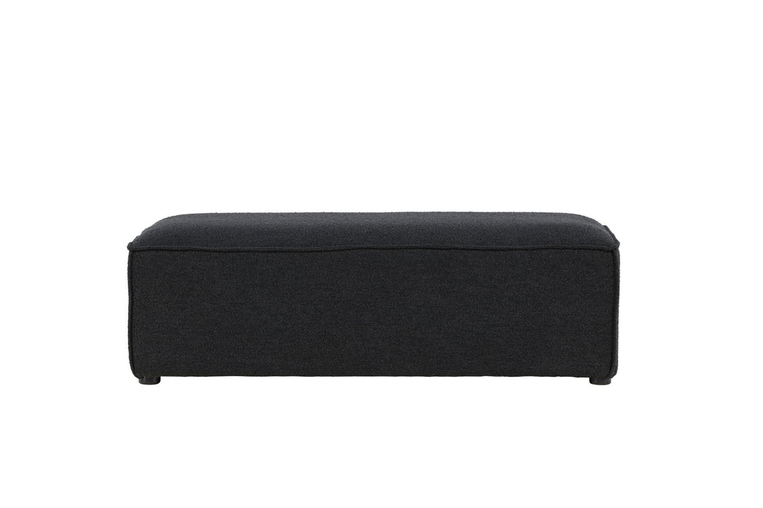 Vind Gillholmen Pouf - Black Boucle /