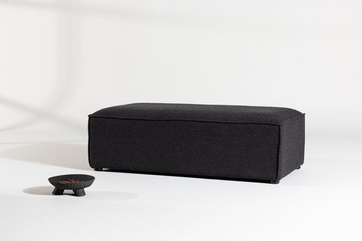 Vind Gillholmen Pouf - Black Boucle /
