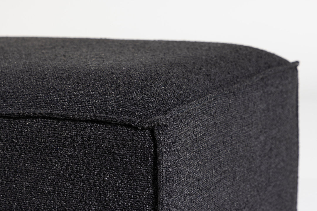 Vind Gillholmen Pouf - Black Boucle /