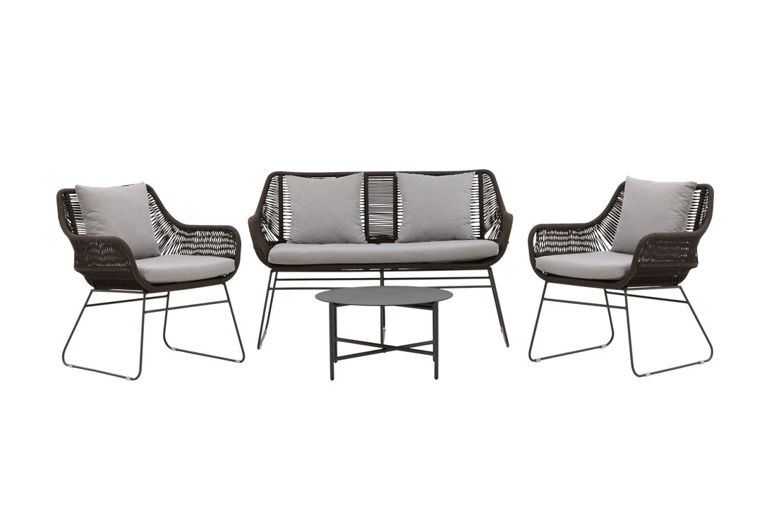 Venture Home Davao Loungeset Steel - Dark grey / Brown