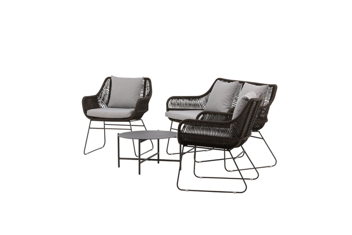 Venture Home Davao Loungeset Steel - Dark grey / Brown
