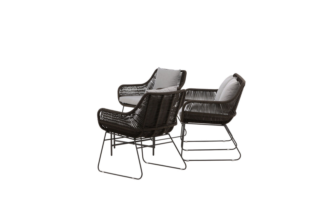 Venture Home Davao Loungeset Steel - Dark grey / Brown