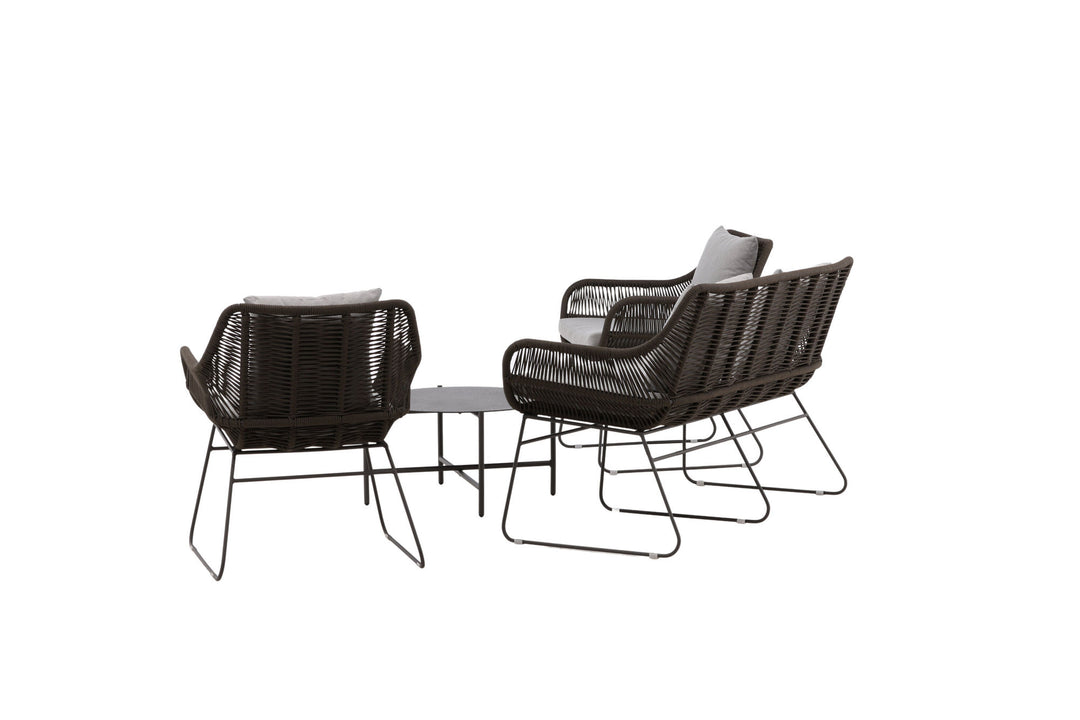 Venture Home Davao Loungeset Steel - Dark grey / Brown