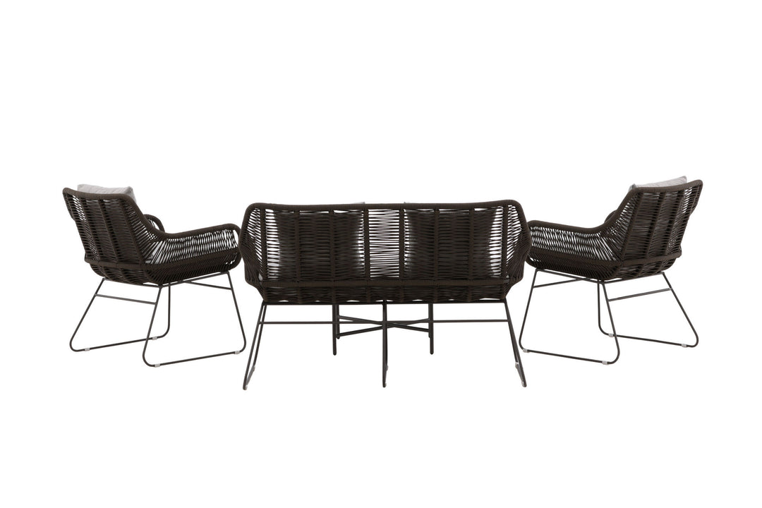 Venture Home Davao Loungeset Steel - Dark grey / Brown