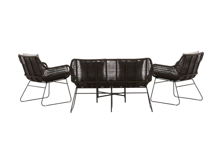 Venture Home Davao Loungeset Steel - Dark grey / Brown
