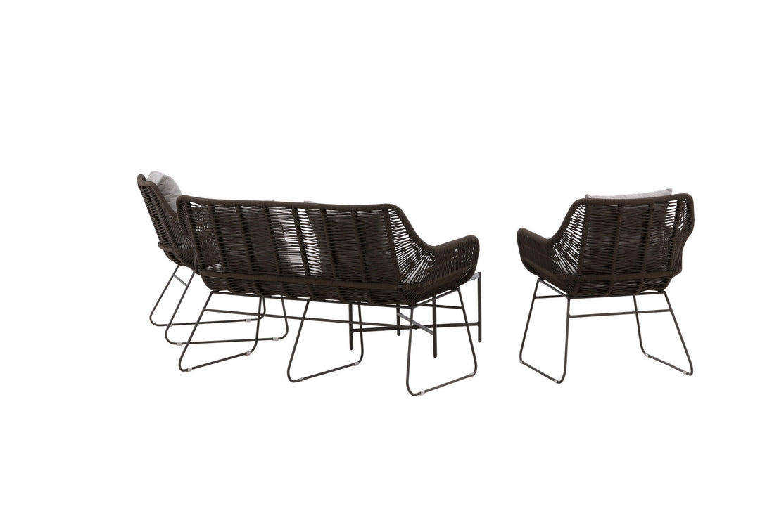 Venture Home Davao Loungeset Steel - Dark grey / Brown