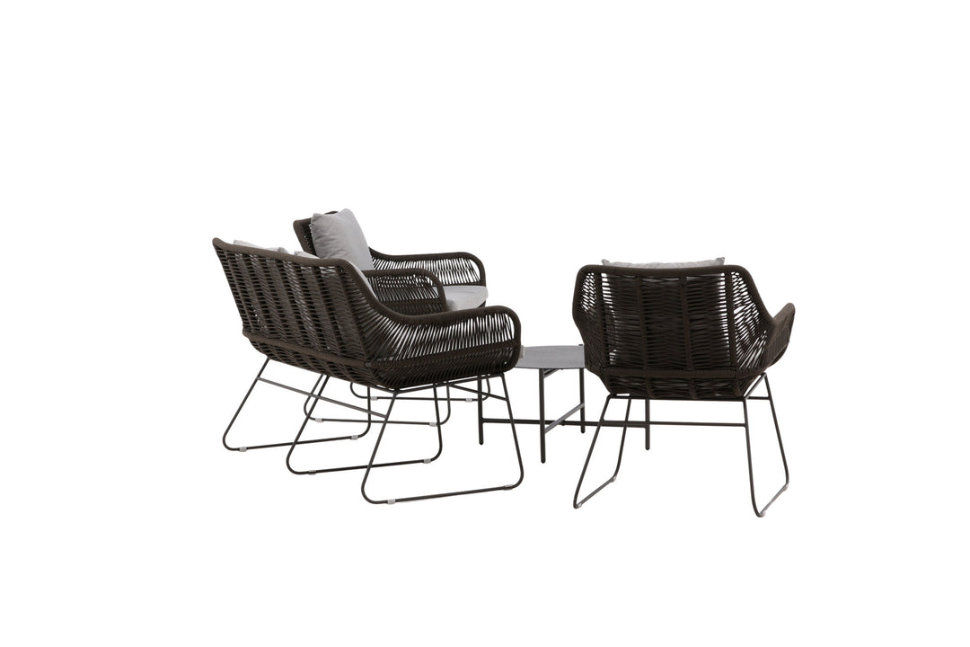 Venture Home Davao Loungeset Steel - Dark grey / Brown