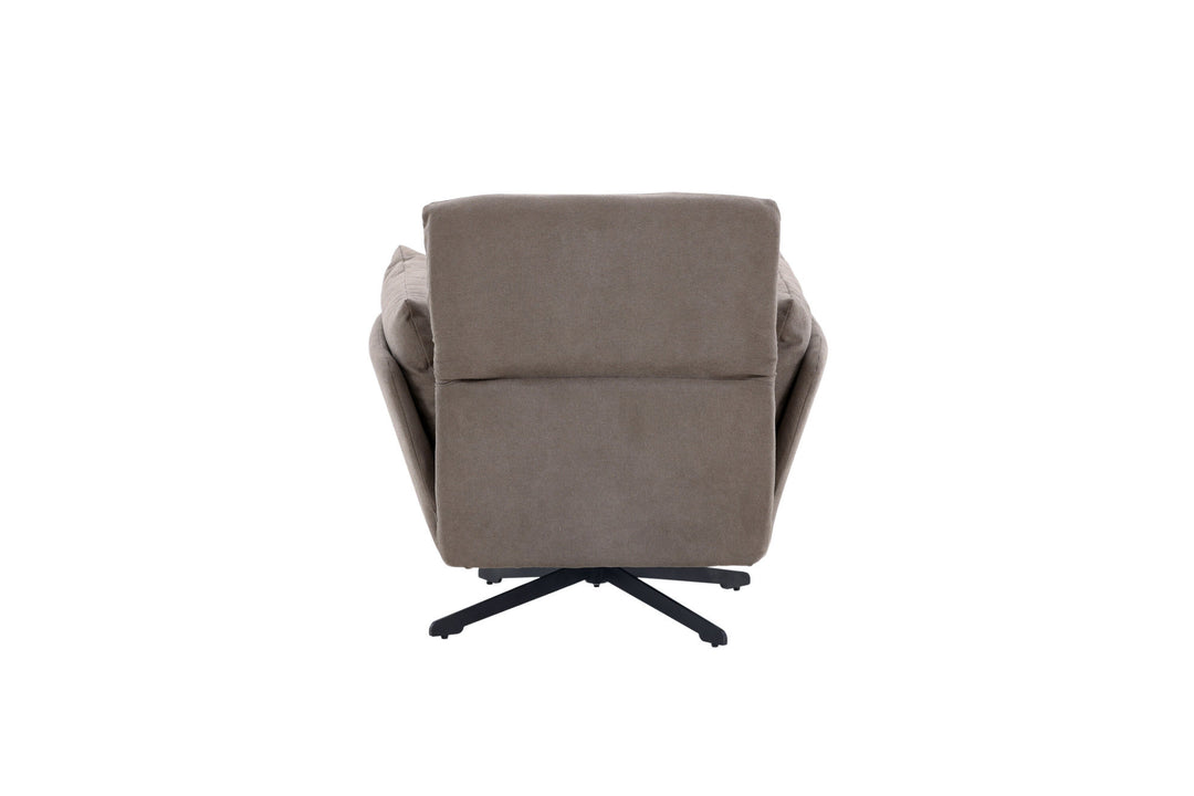 Venture Home Madrid Single Sofa - Black / Grey Boucle