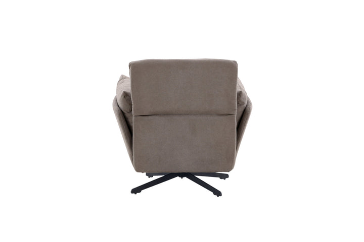 Venture Home Madrid Single Sofa - Black / Grey Boucle