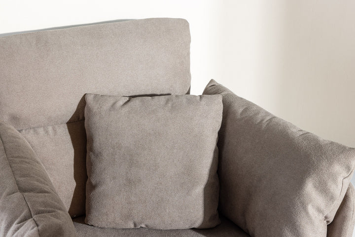 Venture Home Madrid Single Sofa - Black / Grey Boucle