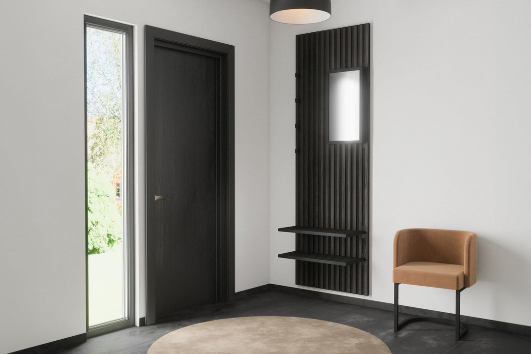 Venture Home Nimes Mirror 35x5,8x72,5cm - Black /  Mirror