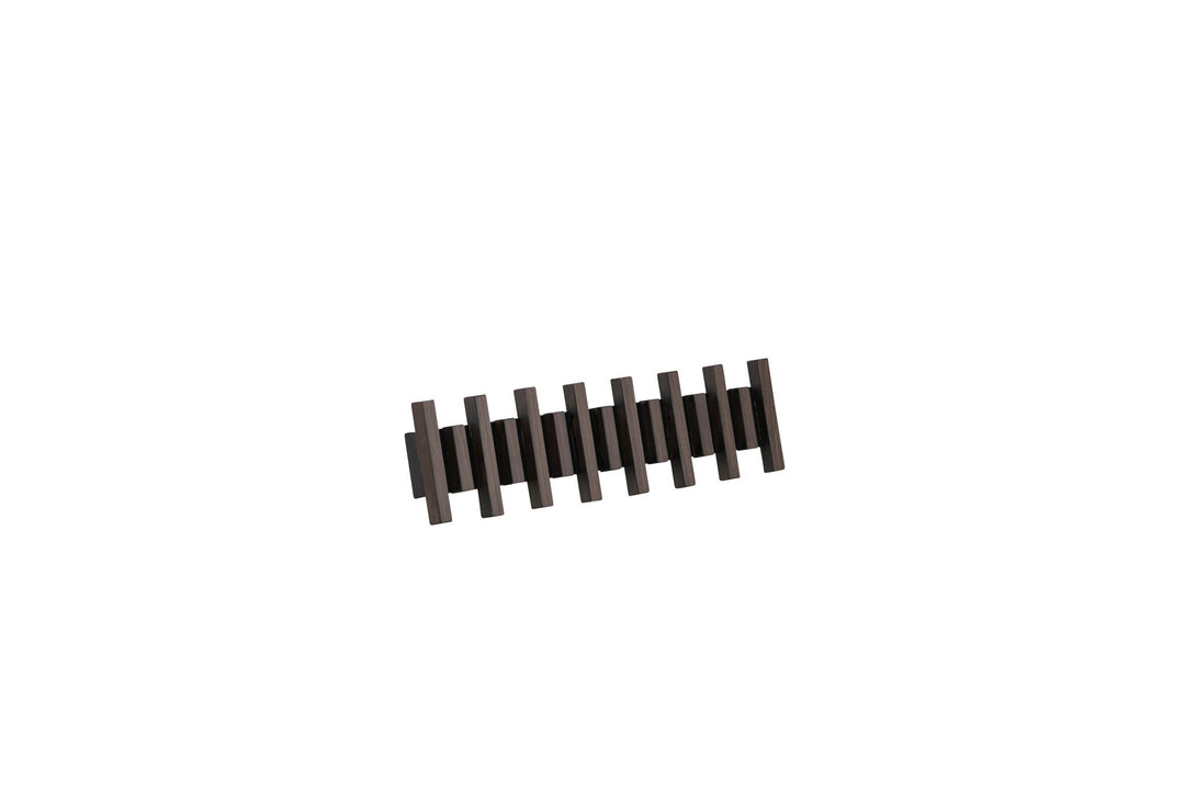 Venture Home Nimes Wall Hat Rack 75x3,5x13cm - Black/Mocca /  MDF