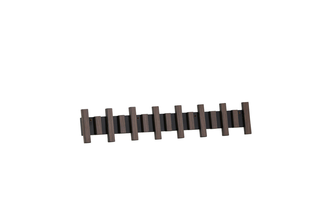 Venture Home Nimes Wall Hat Rack 75x3,5x13cm - Black/Mocca /  MDF