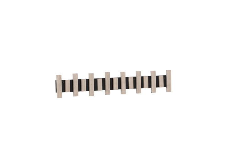 Venture Home Nimes Wall Hat Rack 75x3,5x13cm - Black/whitewash /  MDF