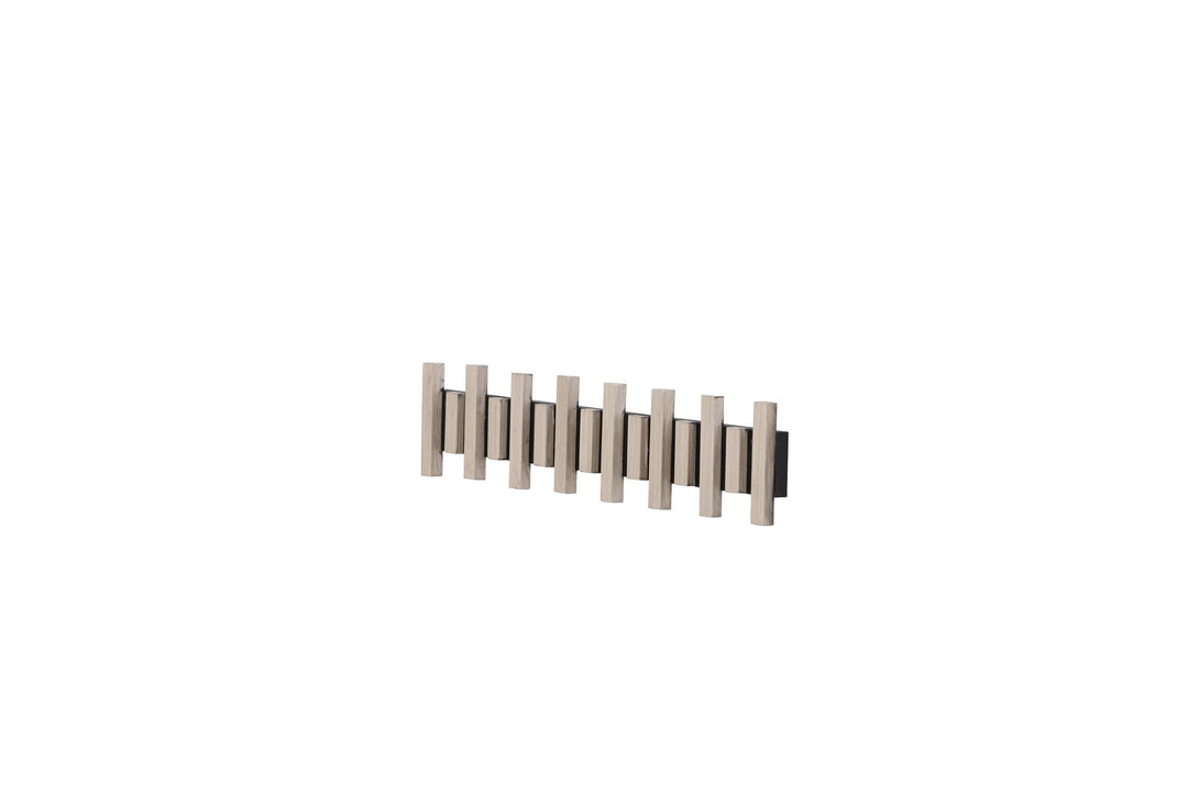 Venture Home Nimes Wall Hat Rack 75x3,5x13cm - Black/whitewash /  MDF