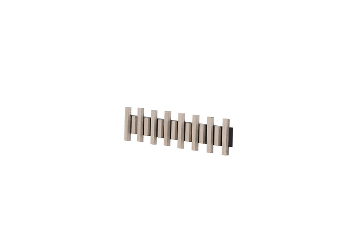 Venture Home Nimes Wall Hat Rack 75x3,5x13cm - Black/whitewash /  MDF