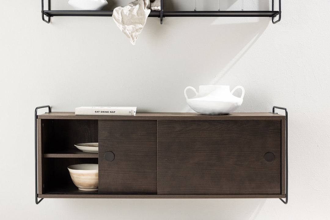 Venture Home Paris  Wall Cabinet 121x35x48cm - Mocca MDF