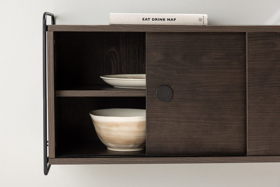 Venture Home Paris  Wall Cabinet 121x35x48cm - Mocca MDF