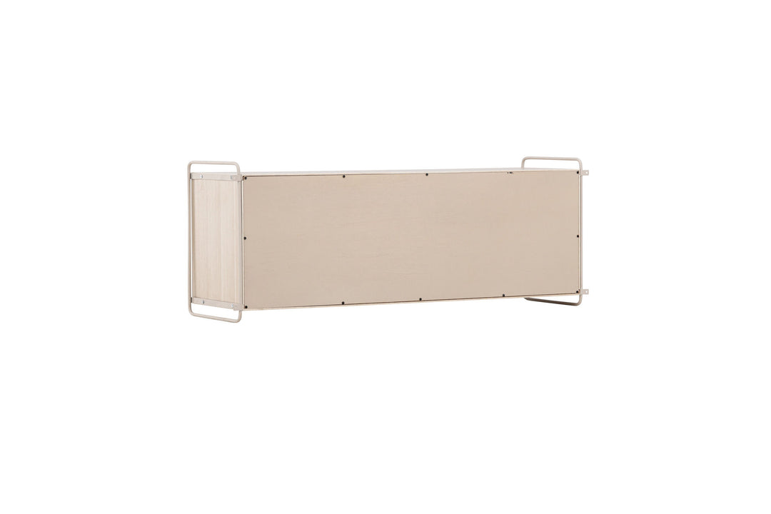 Venture Home Paris  Wall Cabinet  121x35x48cm - Whitewash MDF
