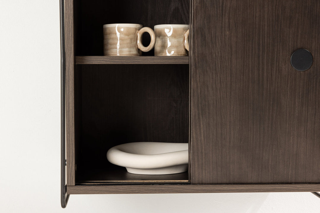 Venture Home Paris  Wall Cabinet 61x35x67,8cm - Mocca MDF