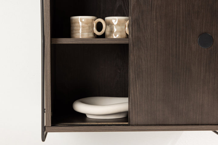 Venture Home Paris  Wall Cabinet 61x35x67,8cm - Mocca MDF