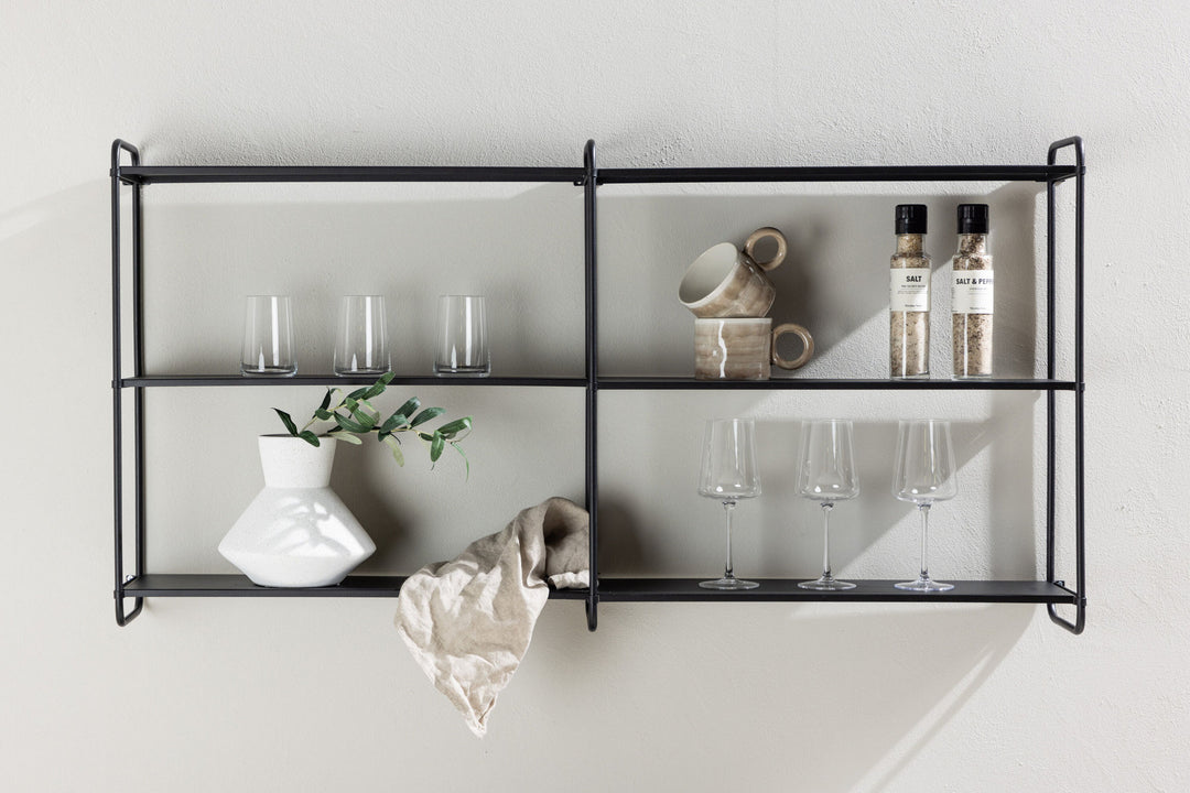 Venture Home Lyon  Wall Shelf  - Black / Powder coated Iron