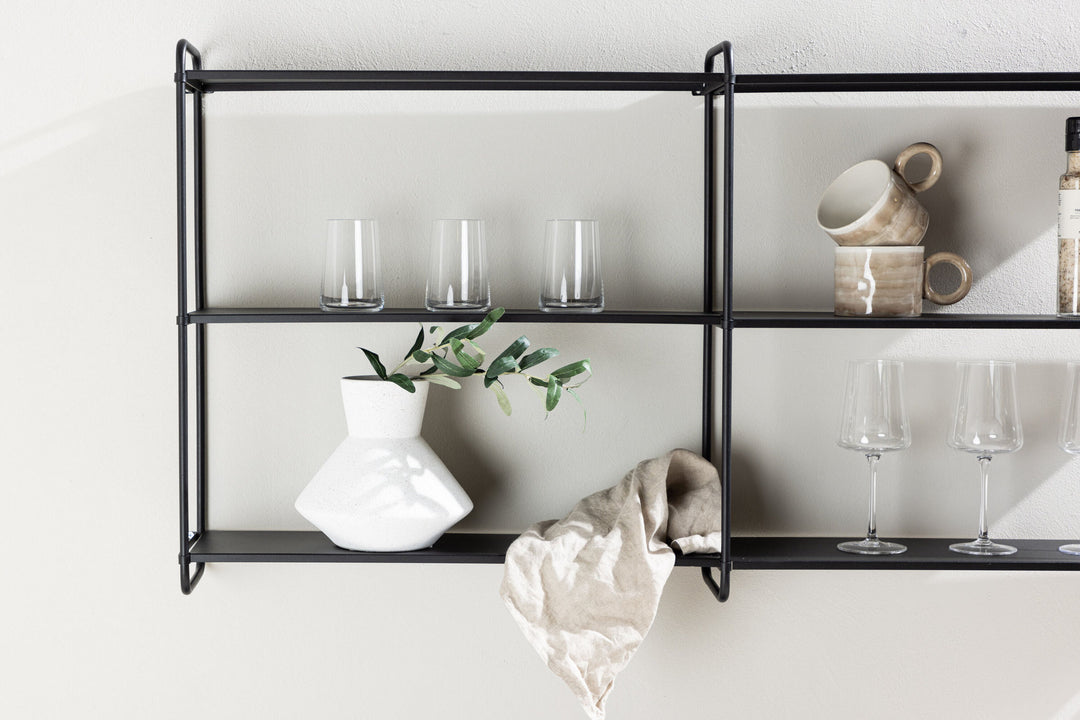 Venture Home Lyon  Wall Shelf  - Black / Powder coated Iron