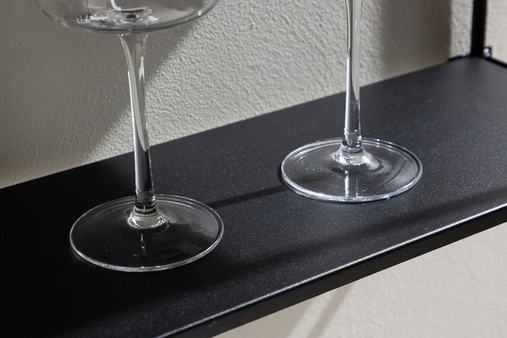 Venture Home Lyon  Wall Shelf  - Black / Powder coated Iron