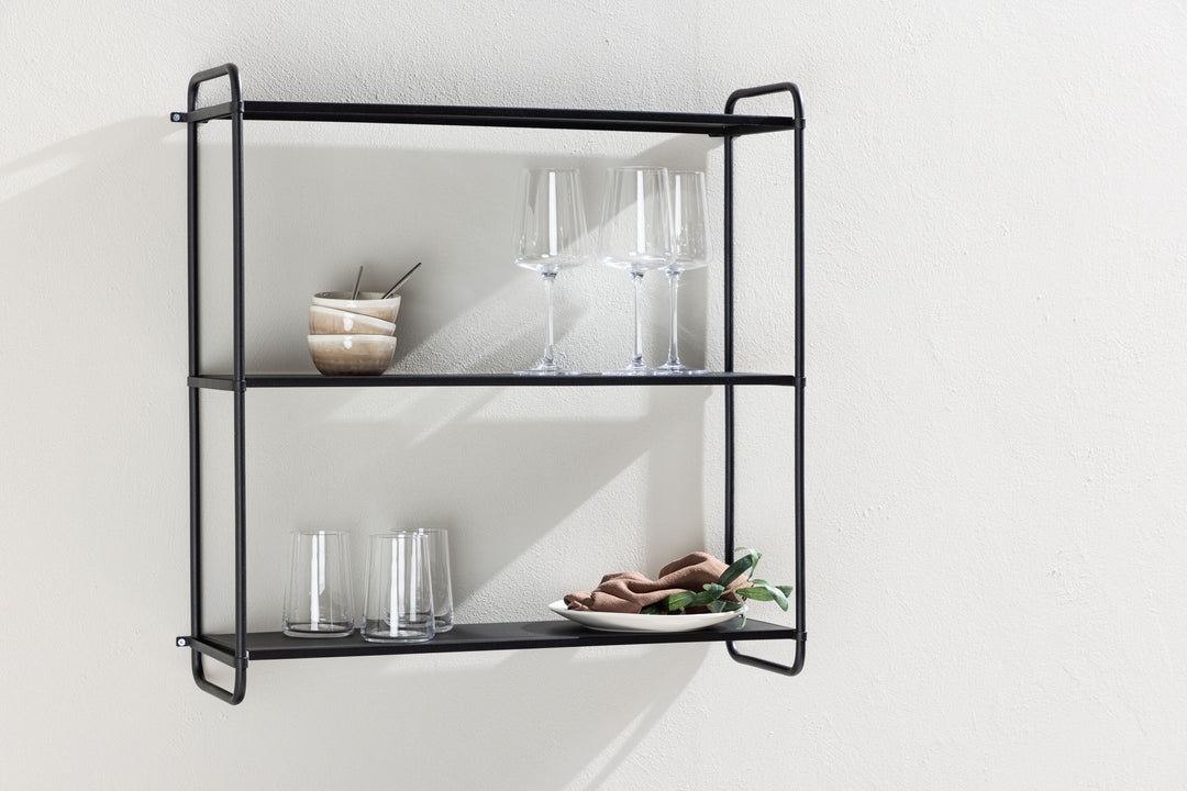 Venture Home Lyon  Wall Shelf  - Black / Powder coated Iron