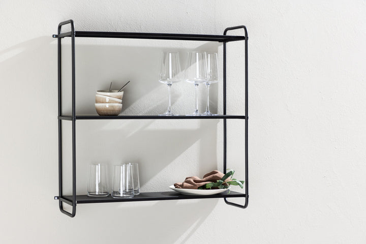 Venture Home Lyon  Wall Shelf  - Black / Powder coated Iron